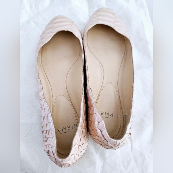 Alexander Birman Exotic Pyton Cream Ballet Flats - Picture 5 of 15